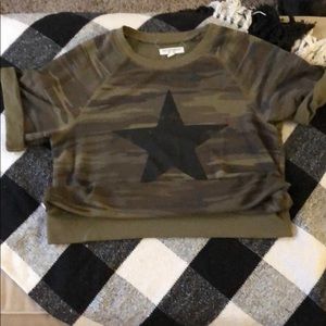 Army Green Camo Sweater Shirt